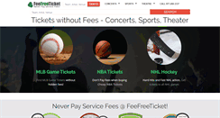 Desktop Screenshot of feefreeticket.com